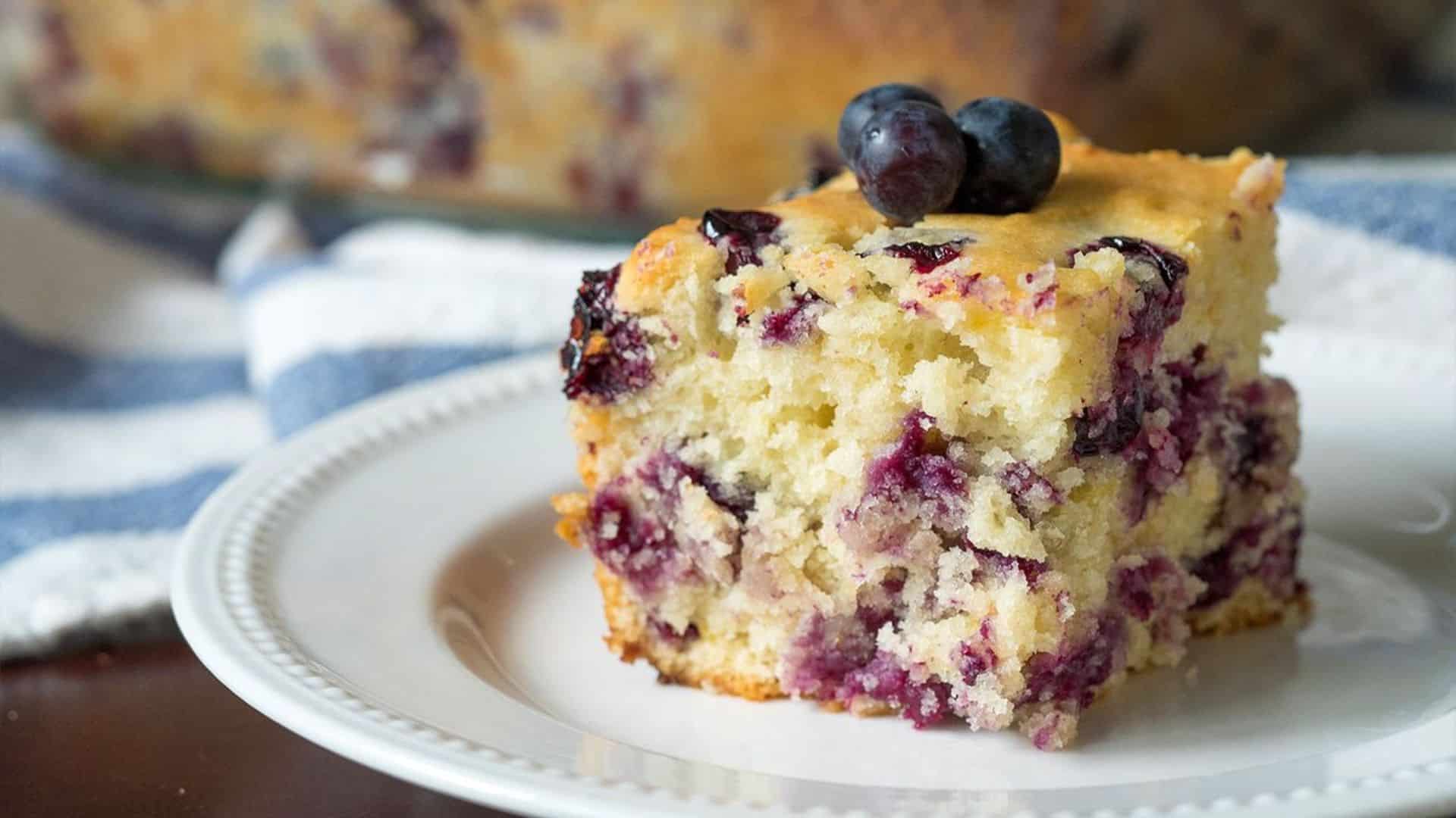 Blueberry Buttermilk Breakfast Cake