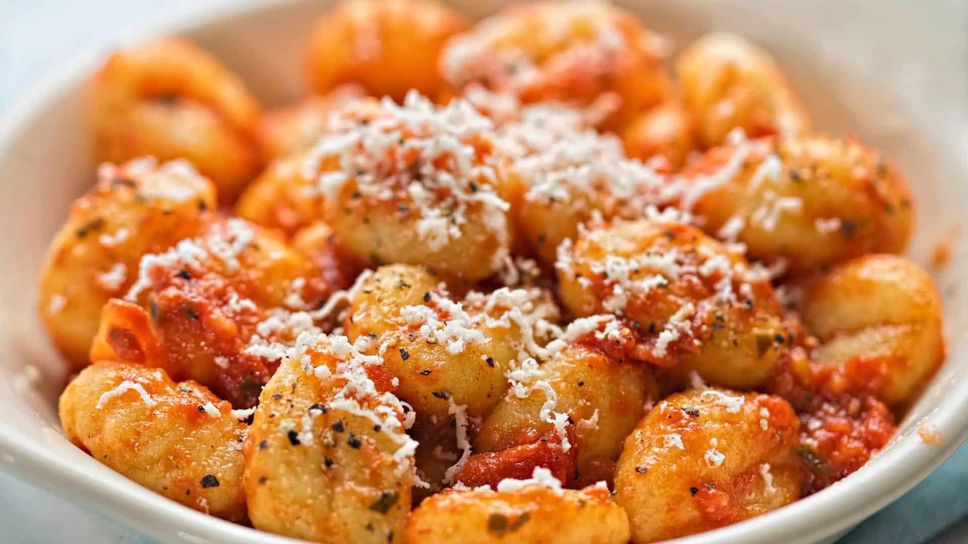 Crispy Fried Gnocchi with Salmon