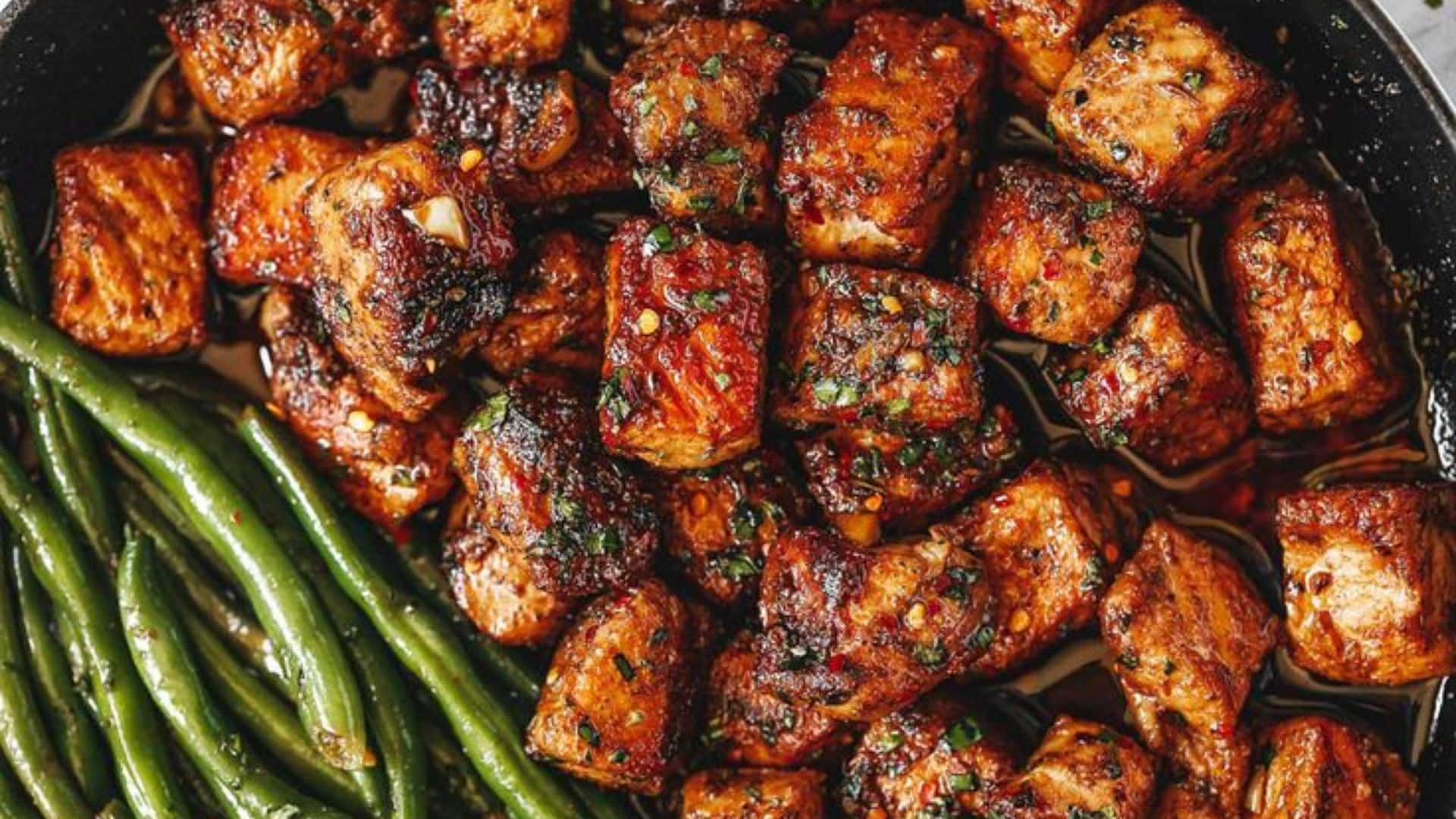 High-Protein Steak Bites with Crispy Potatoes
