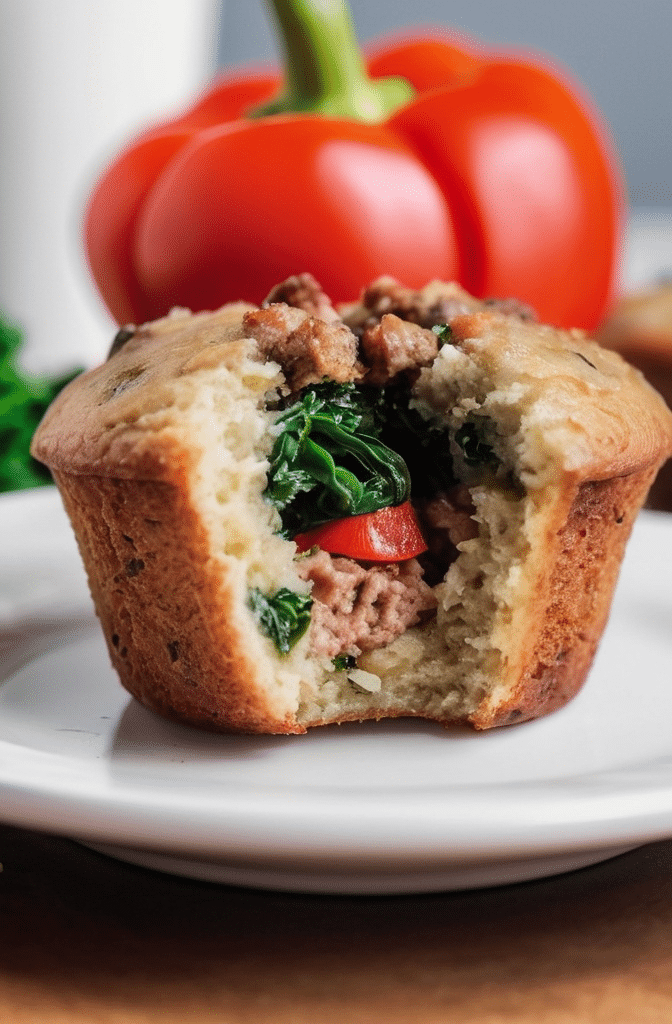 Healthy Sausage Breakfast Muffins