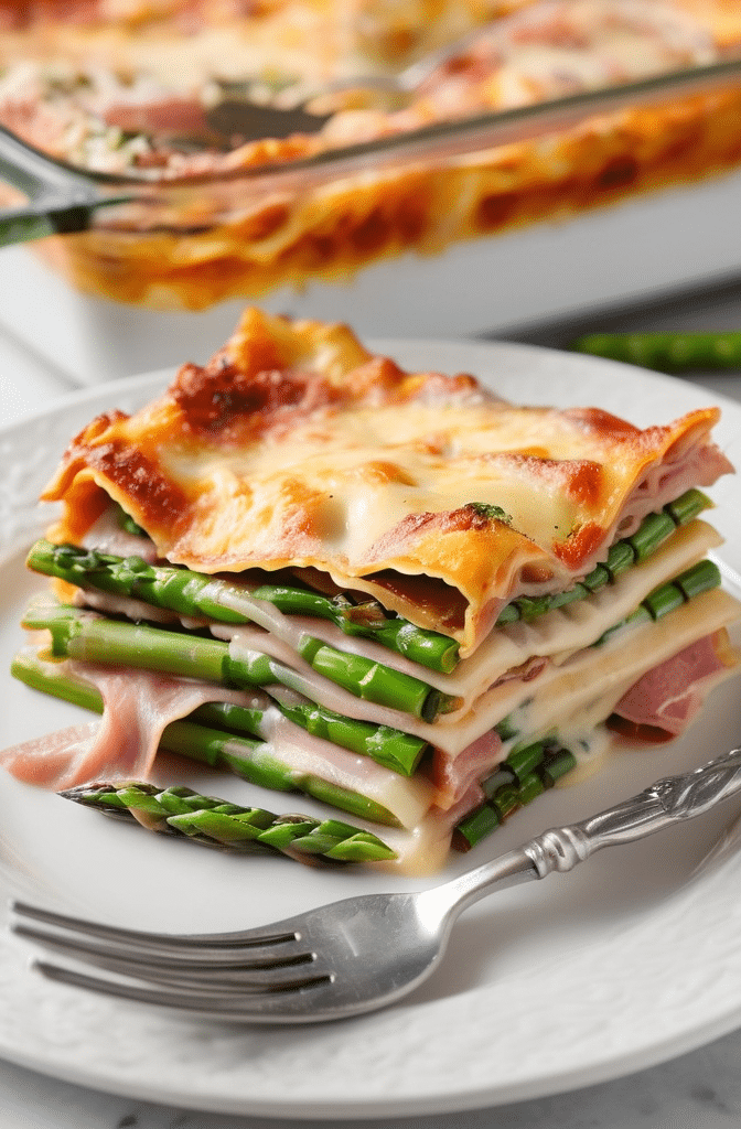Ham and Asparagus Lasagna Recipe