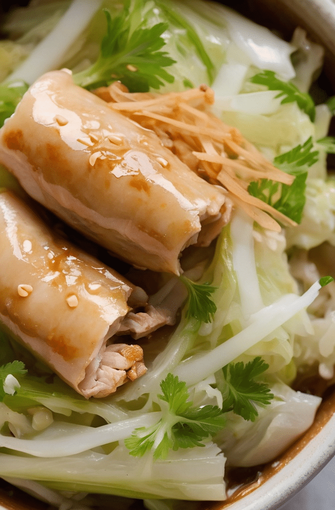 Healthy Chicken Egg Roll in a Bowl 