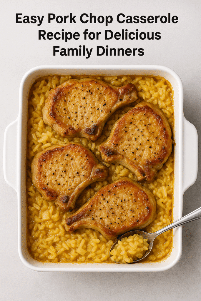 Easy Pork Chop Casserole Recipe