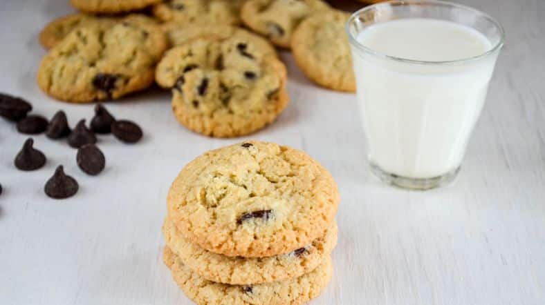 Almond Flour Chocolate Chip Walnut Cookies