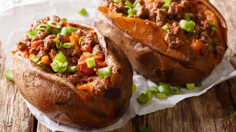 Anti-Inflammatory Chili Stuffed Sweet Potatoes Recipe