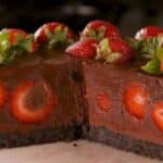 Chocolate-Covered Cheesecake Strawberries
