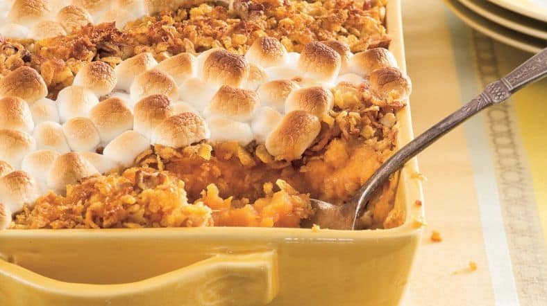 Easy Southern Sweet Potato Casserole with Marshmallows