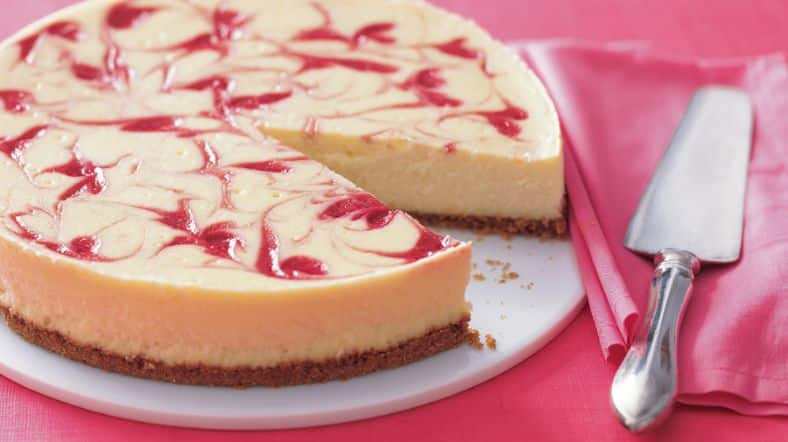 Instant Pot Raspberry Swirl Cheesecake Recipe