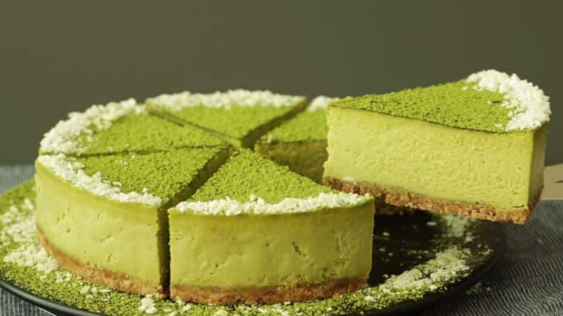 Matcha Cheesecake - Light, Airy Dessert