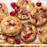 Raspberry and Chocolate Chip Cookies