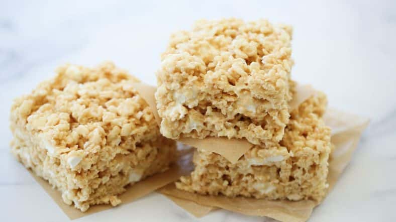 Salted Caramel Rice Krispie Treats