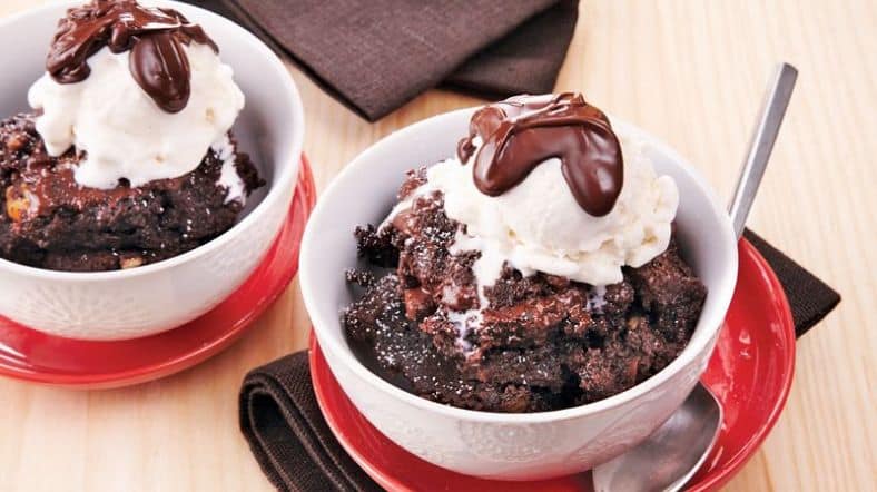 Slow Cooker Brownie Pudding