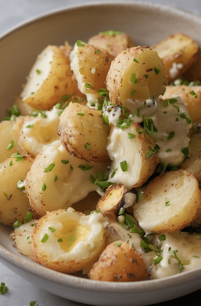 Crispy Smashed Potato Salad