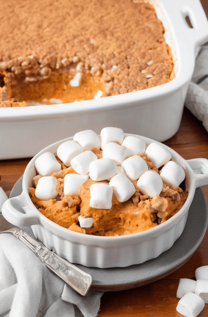 Easy Southern Sweet Potato Casserole with Marshmallows