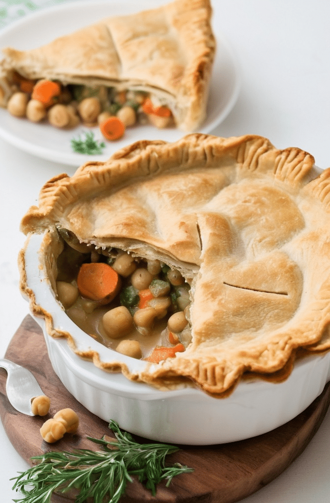 Irresistibly Hearty Vegan Chickpea Pot Pie Recipe