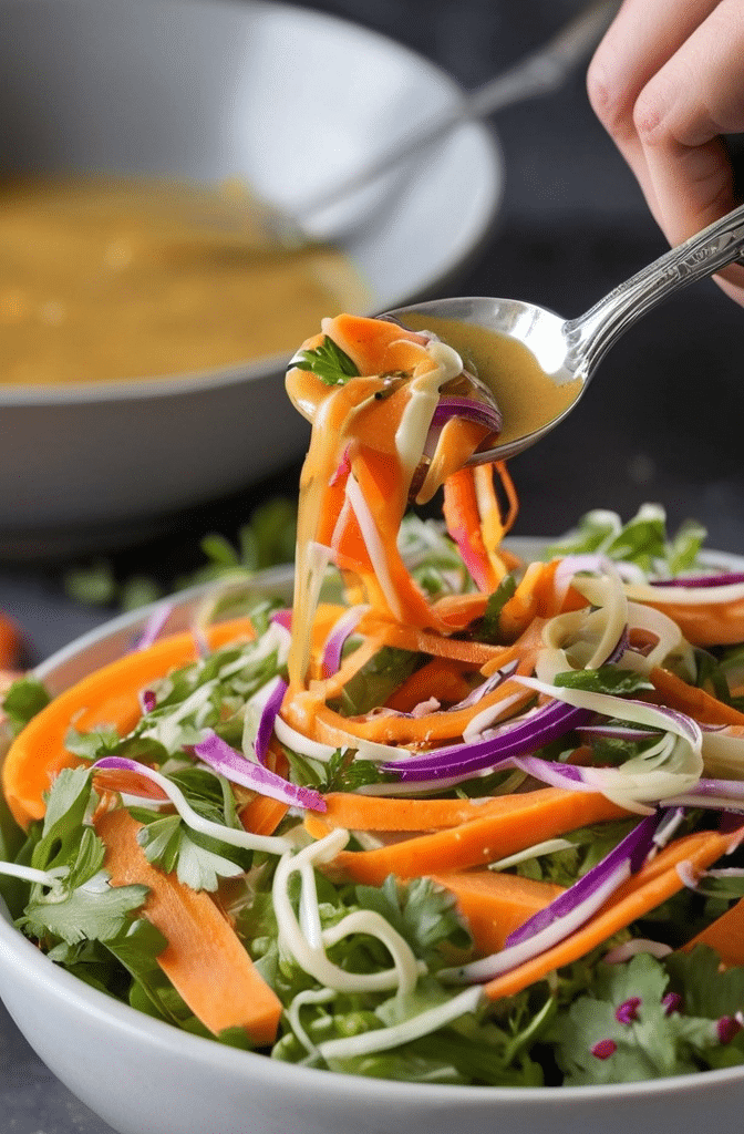 Healthy Carrot Salad with Sweet Honey Mustard Dressing Recipe