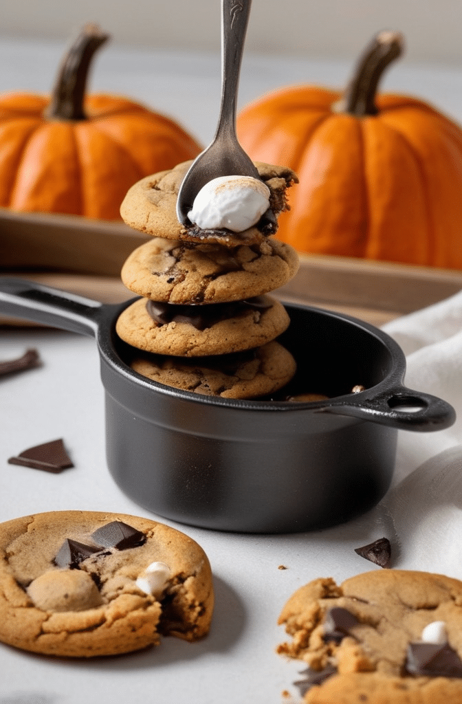 Pumpkin S’mores Cookies