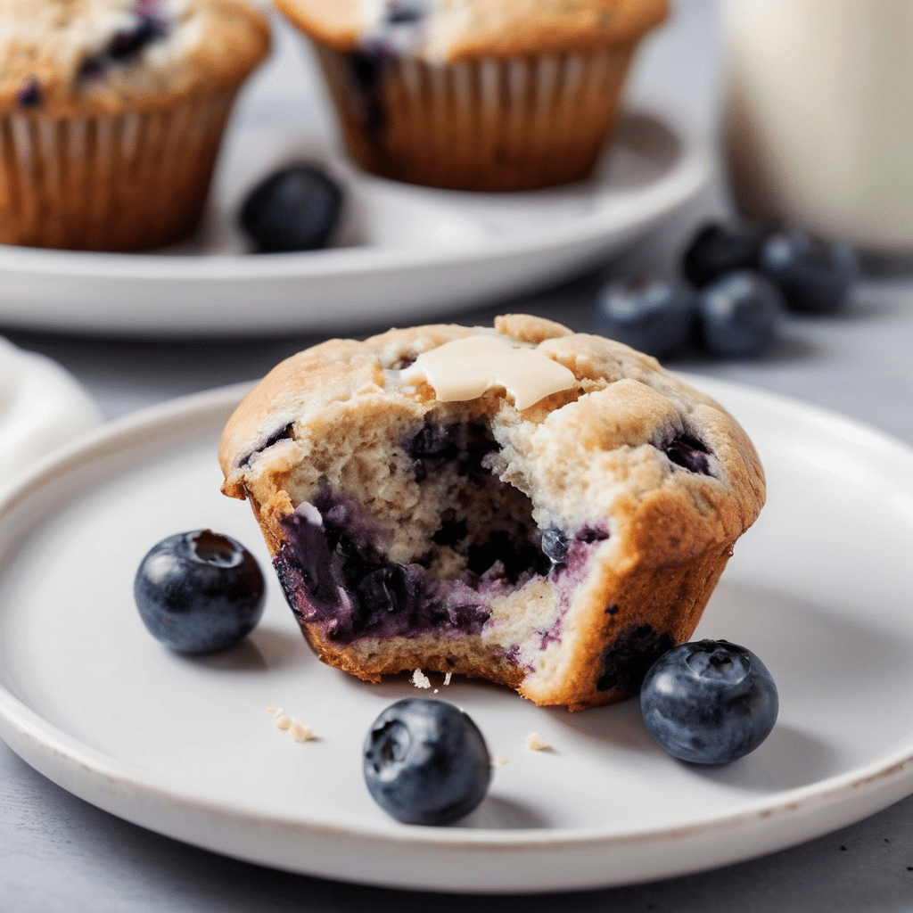 High-Protein Blueberry Muffins