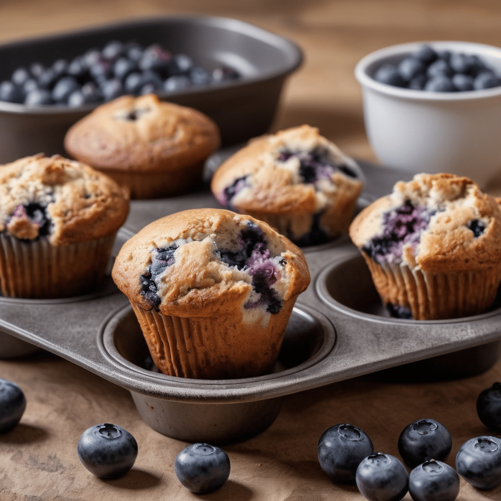 High-Protein Blueberry Muffins