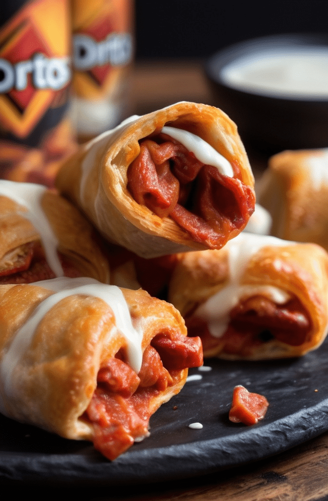 Crispy Doritos Pizza Rolls