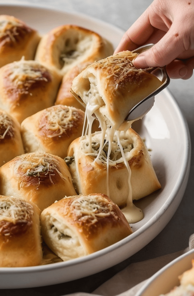 Garlic Parmesan Pizza Rolls