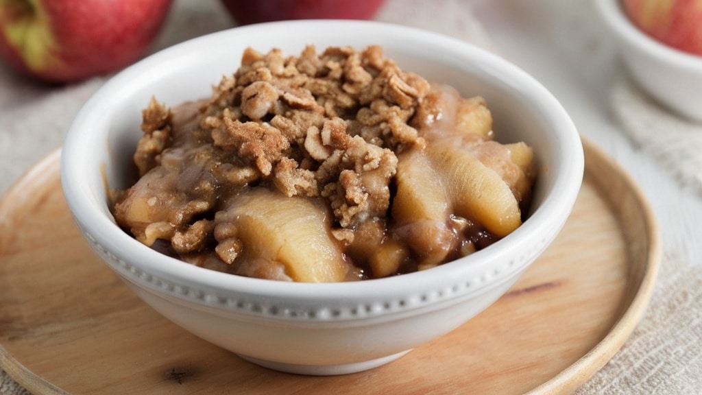 Slow Cooker Crockpot Apple Crisp