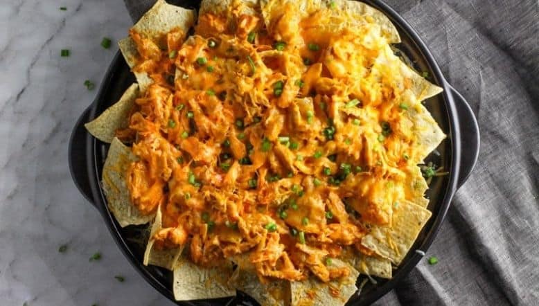 Crockpot Creamy Chicken Nachos