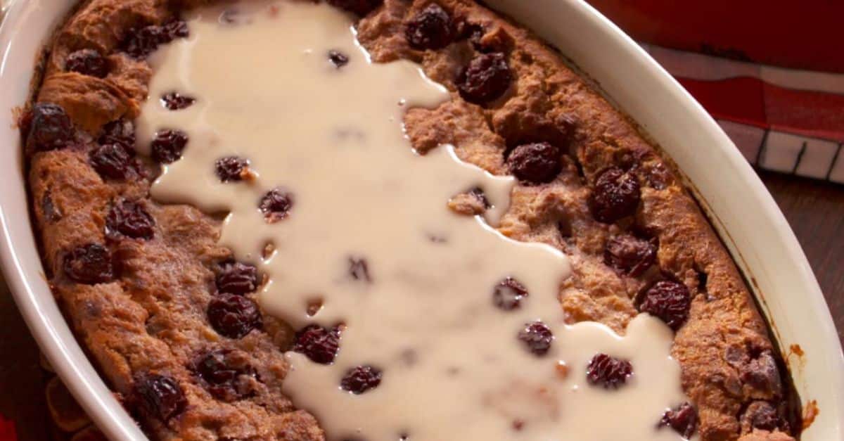 Decadent Cherry Bread Pudding Recipe
