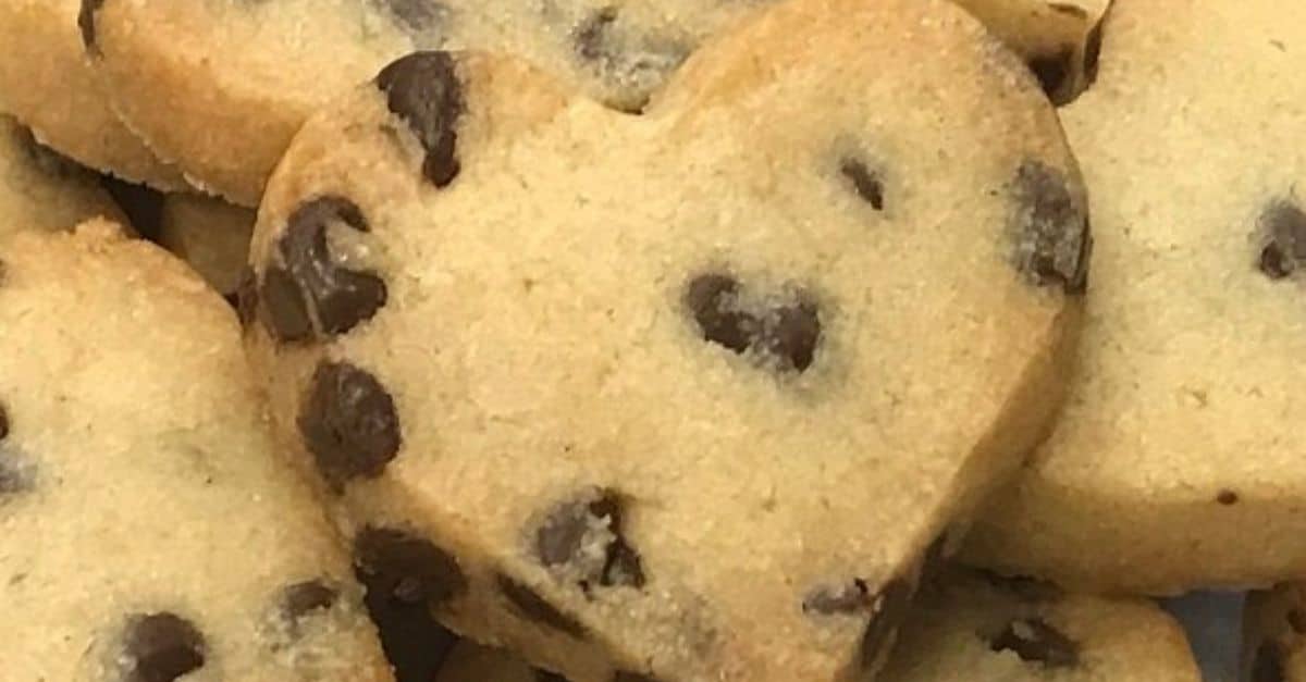 Heart-Shaped Chocolate Chip Cookie Recipe