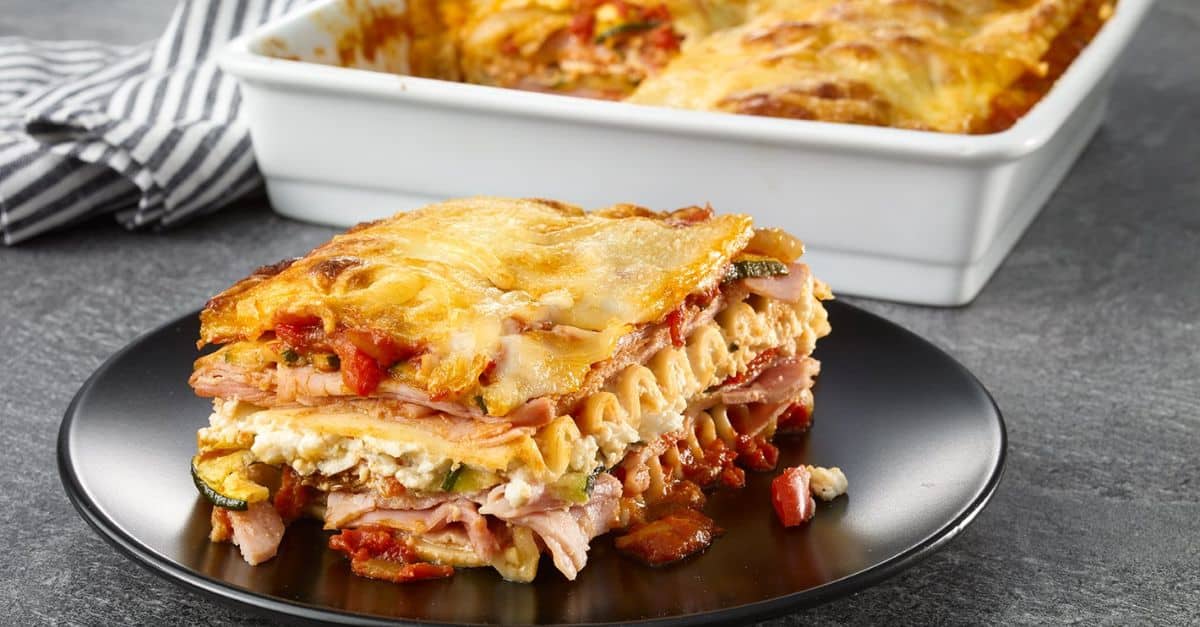 Lasagna with Ham and Cheese