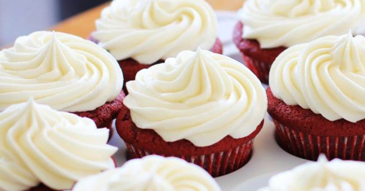 Red Velvet Cupcakes with Cream Cheese Frosting