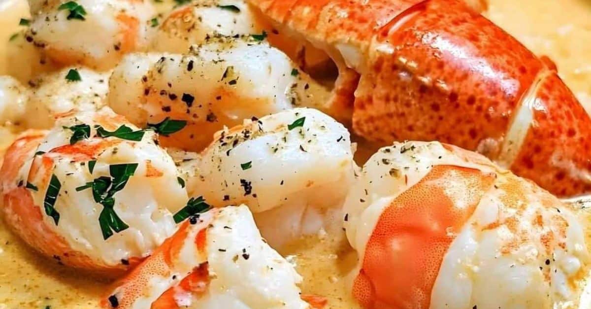 Seafood Bisque with Crab, Shrimp, and Lobster