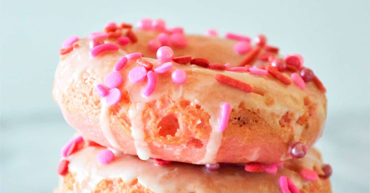 Strawberry Cake Donuts Recipe