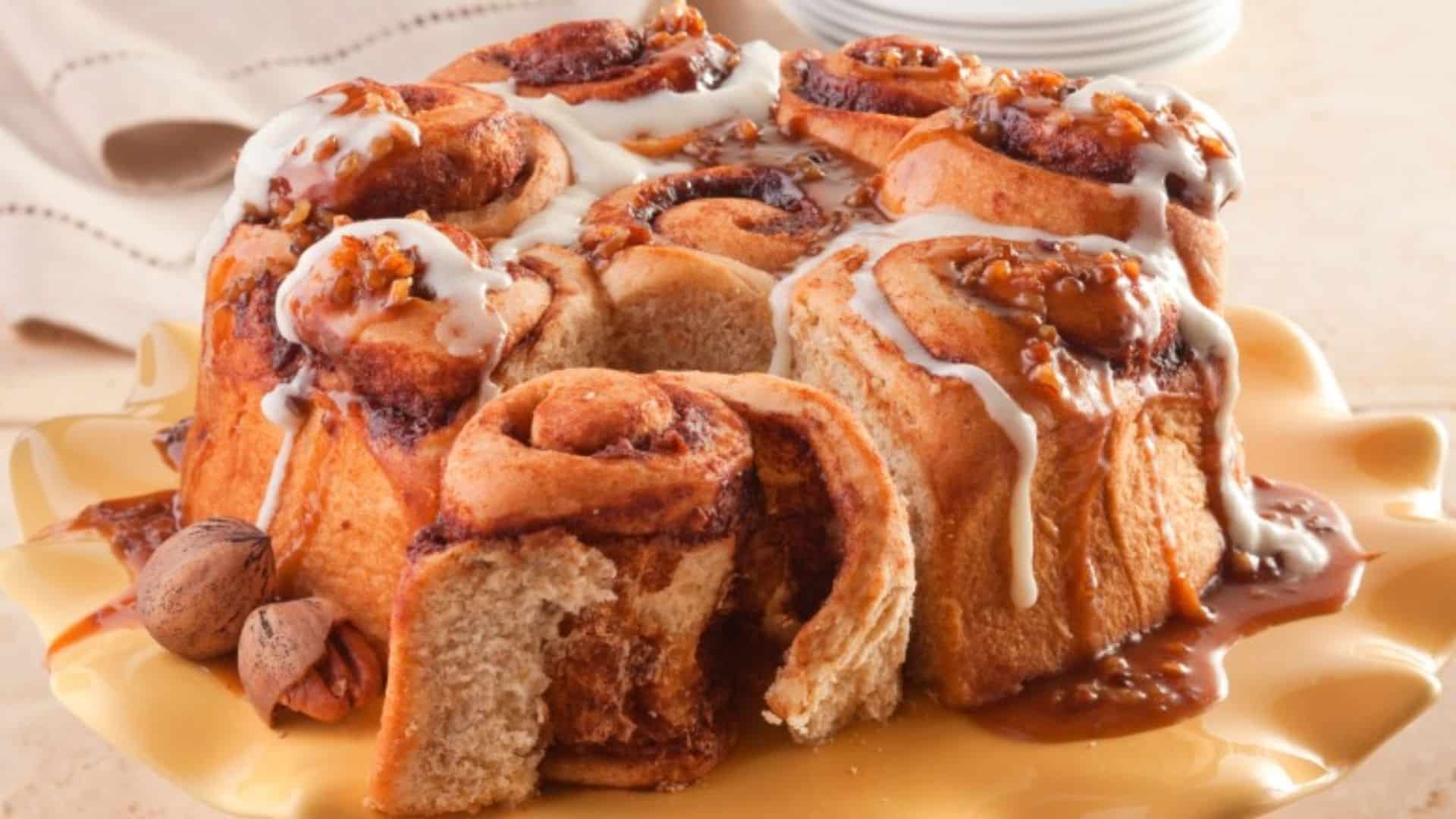 Rhubarb Sticky Buns